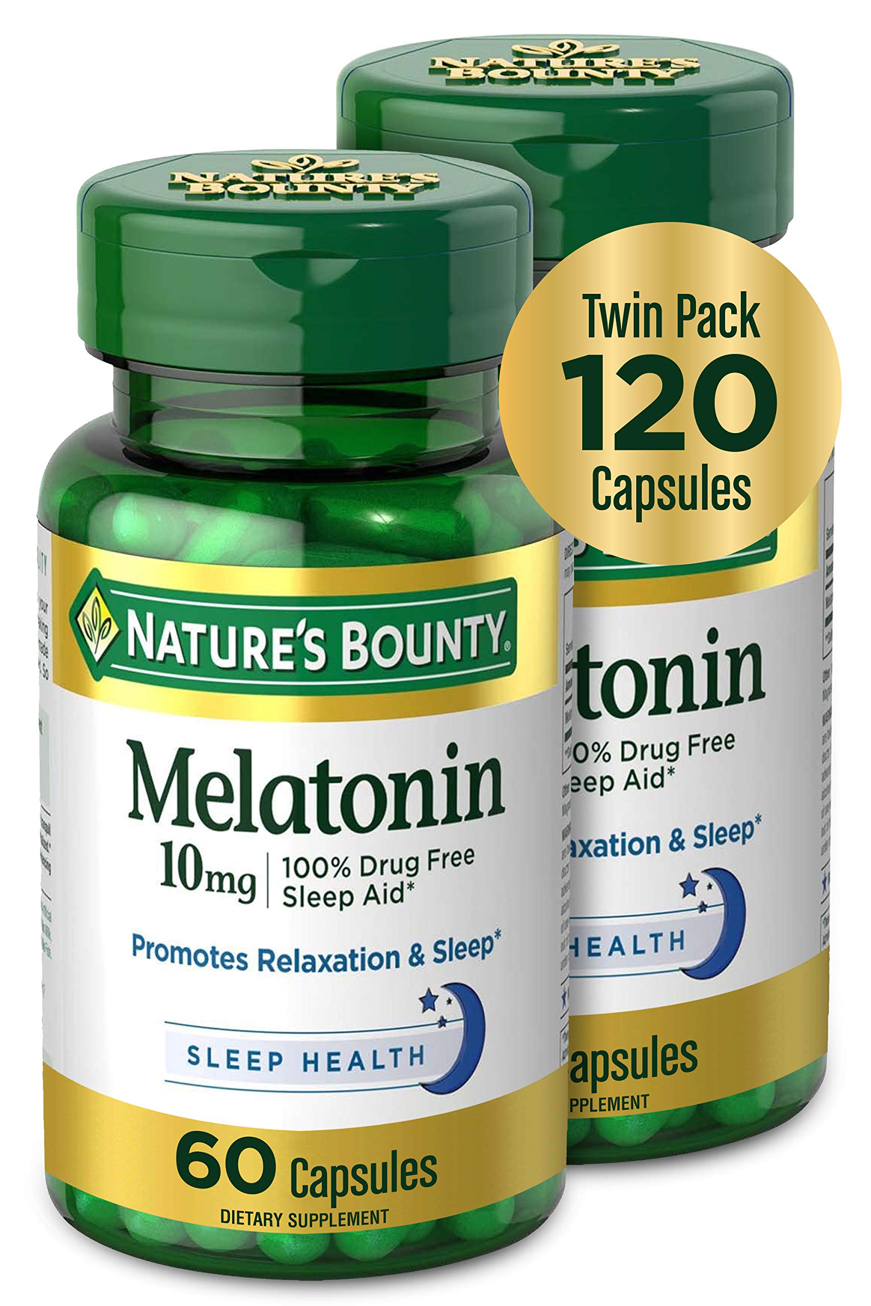 Nature S Bounty Melatonin 10 Mg 60 Capsules