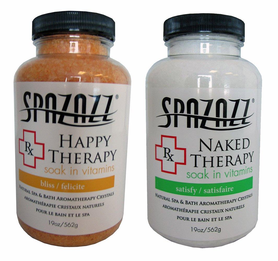 Spazazz Spa And Bath Crystals Happy Therapy Naked Therapy Pack