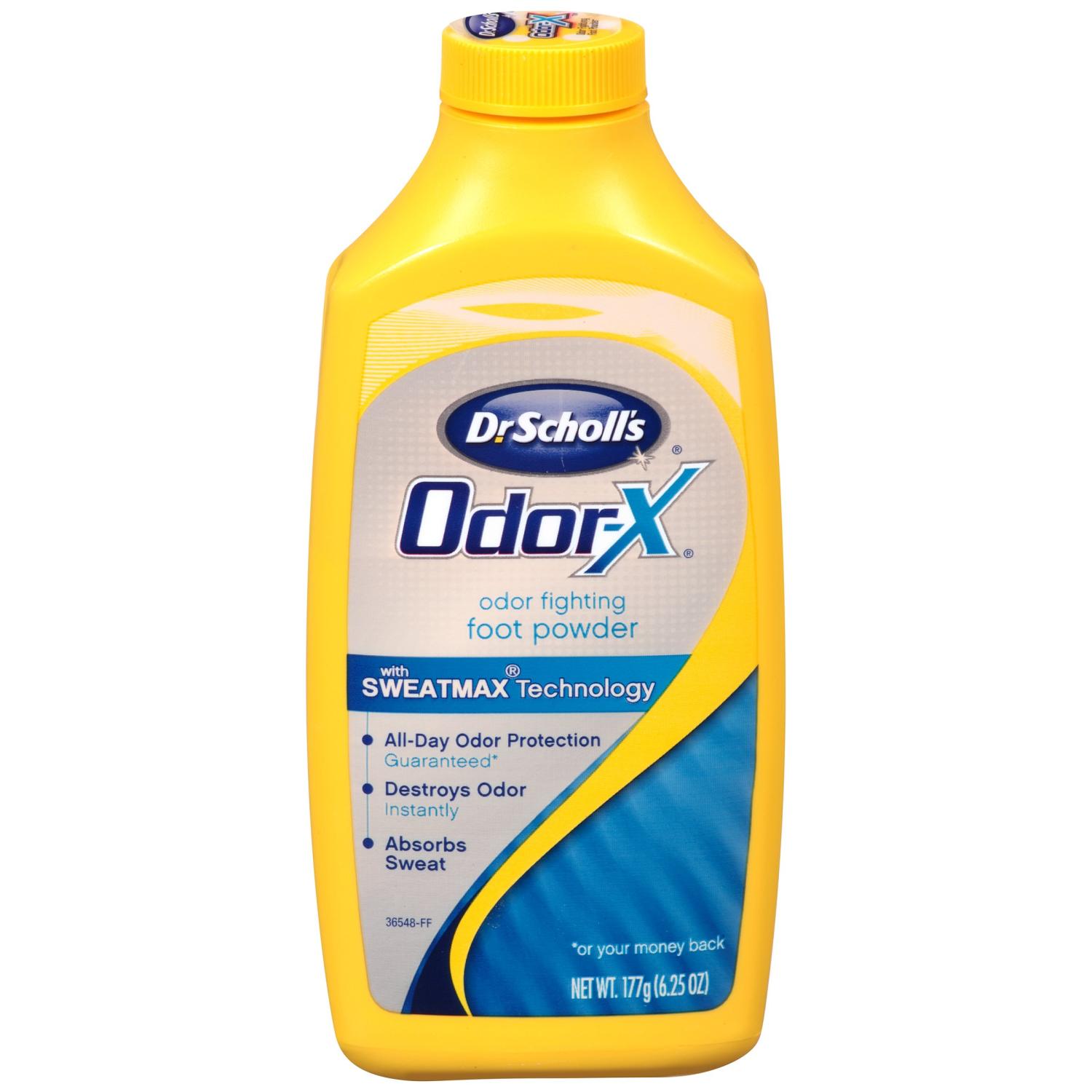 Dr Scholl S Odor X Odor Fighting Foot Powder 6 25 Oz Pack Of 4
