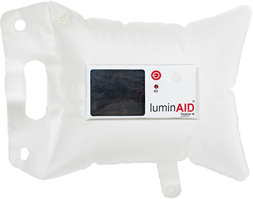 LuminAID PackLite 16 Inflatable Solar Powered Light Lantern Waterproof (2  Pack)