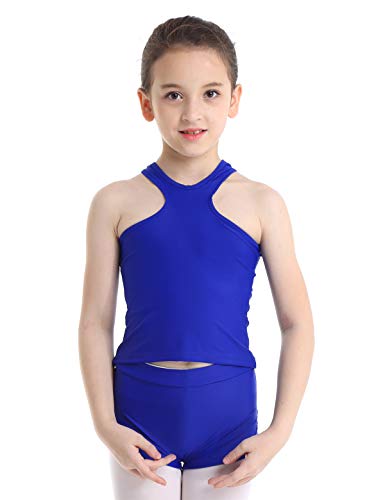 Girls Two Piece Athletic Outfit Crop Top with Pants for Gymnastics Dance  Sports