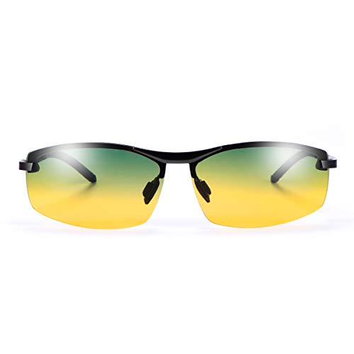 Day Night Vision Men's Polarized Sunglasses Driving Sports Sun