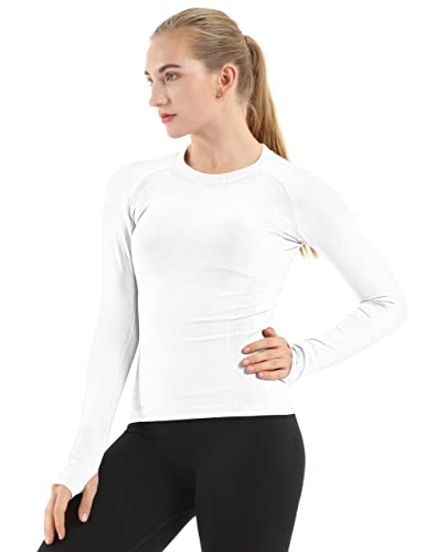 Buy MathCat Seamless Workout Shirts for Women Long Sleeve