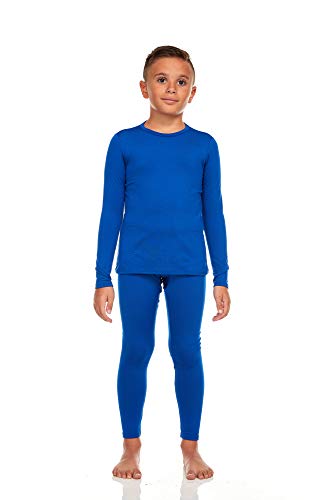 Thermajohn Thermal Underwear for Boys Long Johns Set Kids (Olive Green,  Large) 