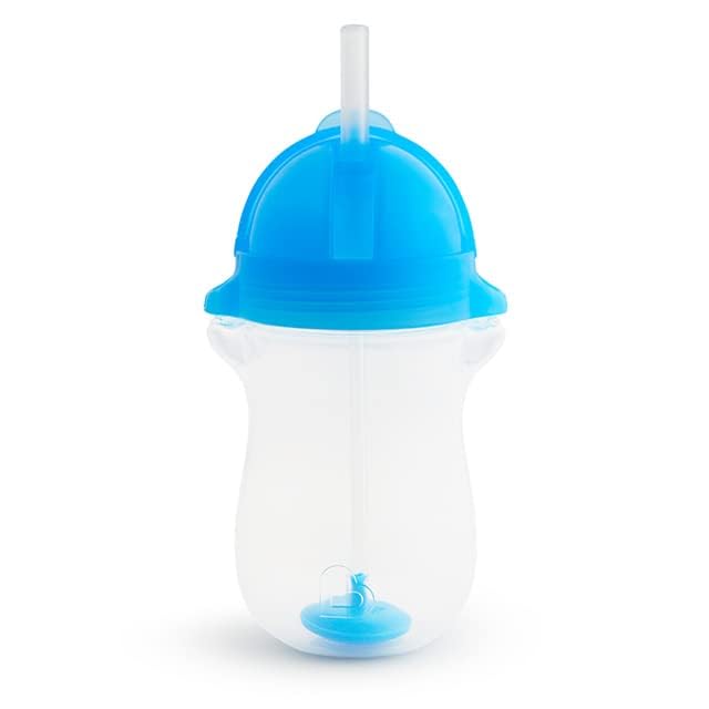 Munchkin Click Lock Weighted Flexi Straw Trainer Cup - Blue - 7 oz