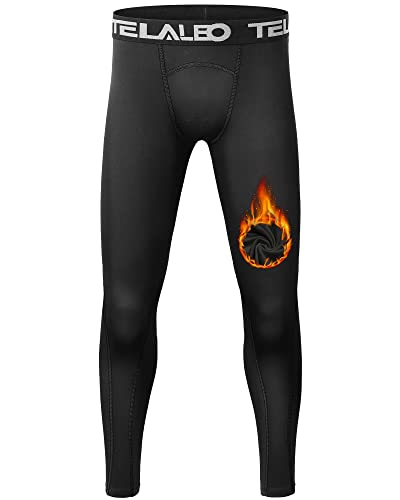 TELALEO Boys’ Youth Compression Leggings Pants Tight Athletic Base Layer  Black : : Clothing, Shoes & Accessories