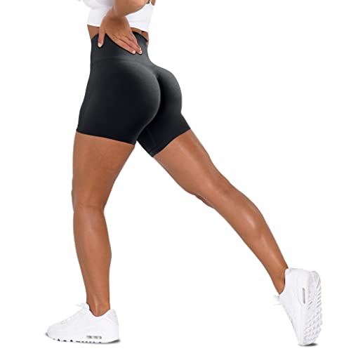 High-Waisted Elastic Hip-Lifting Scrunch-Bum Shorts • Value Yoga