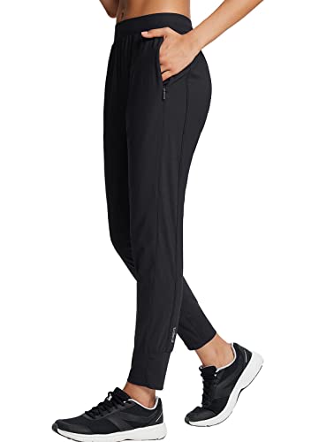 BALEAF Women's Running Joggers Quick Dry with Back Zipper Pockets for Yoga  Workout Black XS : : Fashion