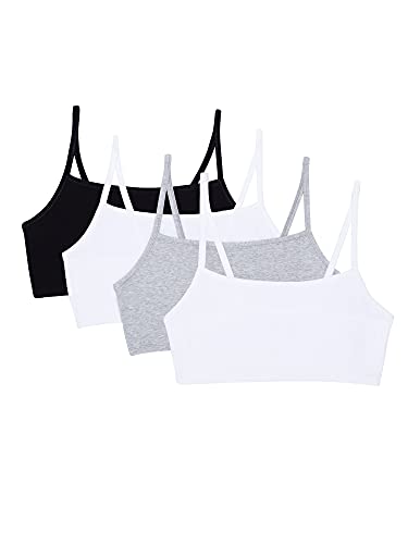 Fruit of the Loom Big Girls' Cotton Built-Up Stretch Sports Bra, Heather  Grey/Bittersweet Pink/White, 38 price in UAE,  UAE