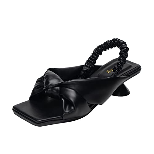 Women's Ladies Fashion Casual Solid Open Toe Platforms Sandals Beach Shoes  Black 6.25016 - Walmart.com