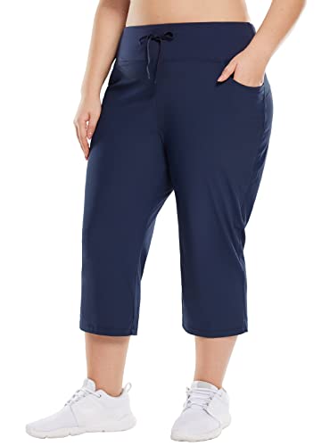 Just My Size Women's Apparel Women's Plus Size 2 Pocket Pull on Capri,  Black, 1X at Amazon Women's Clothing store