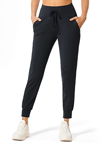 ZUTY Joggers for Women High Waisted Women Sweatpants with Pockets for  Athletic Running Tapered Track Pants for Workout Black XX-Large