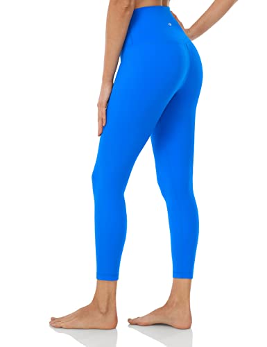 HeyNuts Pure&Plain 7/8 High Waisted Leggings For Women, Athletic  Compression Tummy Control Workout Yoga Pants 25 Carob Brown S