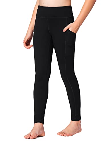  Stelle Girls' Athletic Leggings Kids Dance Running Yoga Pants  Workout Active Dance Tights with Pockets (4Black, 5-6 Years) : Clothing,  Shoes & Jewelry