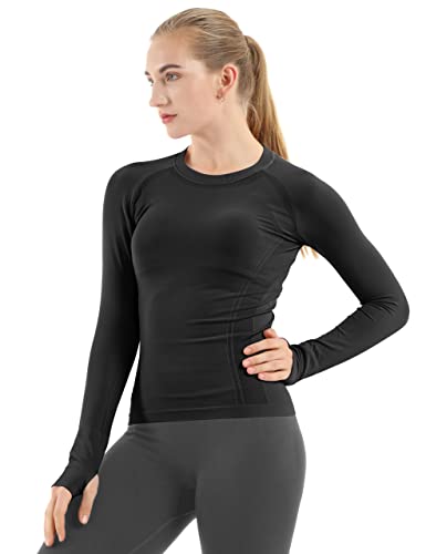Women Compression Shirt Stretchy Short Sleeve Tight Fitting Athletic Workout  Running Yoga T-Shirt 