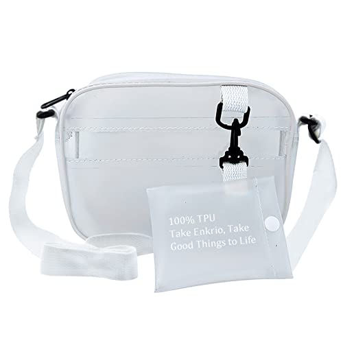 Transparent PVC Shoulder Bags Stadium Approved Clear Jelly Bag Women  Crossbody Bag Satchel Fashion Women's Handbag Messenger Bag