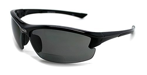 RENEGADE Patented Bifocal Polarized Reader Half Rim Men's Fishing Sunglasses  100% UV Protection with Microfiber