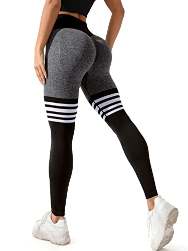 CROSS1946 Women Scrunch Butt Lift Yoga Leggings with Pockets High Waist  Workout Yoga Pants