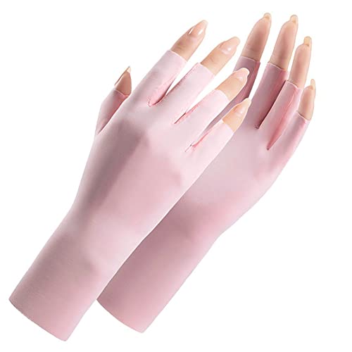 CURELIX Anti UV Gloves for Gel Nail Lamp, Professional Protection Gloves  for Manicures, UV Sun Protection