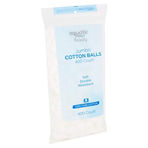 Equate Beauty Jumbo Cotton Balls, 100 Count Cotton Balls 1-Package