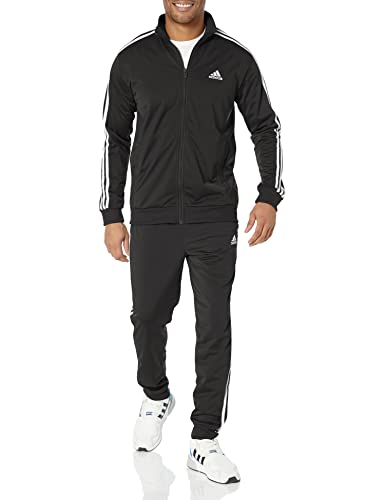 adidas Sportswear Basic 3-Stripes Tricot Tracksuit - Black