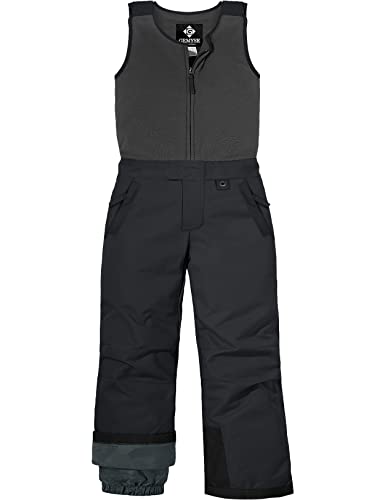 GEMYSE Kid's Insulated Waterproof Ski Bib Overalls Winter Snowboarding Pants  14-16 Classic Pure Black