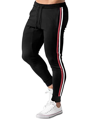 Workout Fitness Sweatpants for Men Fashion Casual Outdoor Sport Pants Slim  Fit Comfy Trousers Gym Athletic Joggers Black : : Clothing, Shoes  & Accessories