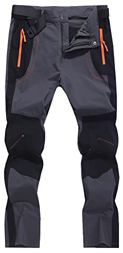  Qopobobo Cargo Pants for Men Work Men's Hiking Work Cargo Pants  Quick-Dry Lightweight Waterproof 6 Pockets Outdoor Mountain Fishing Camping  Pants Syle A1529 Black : Clothing, Shoes & Jewelry