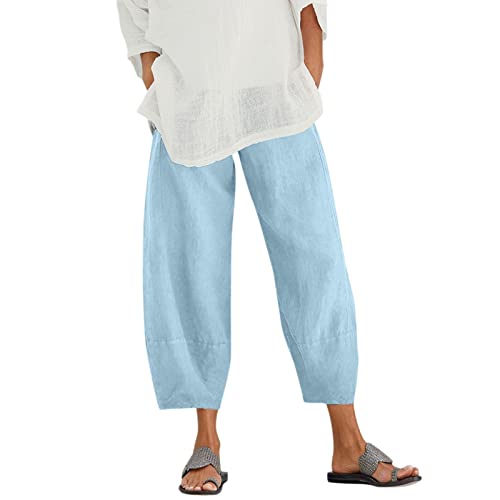  Long Linen Pants for Women Tall Womens Cinch Bottom