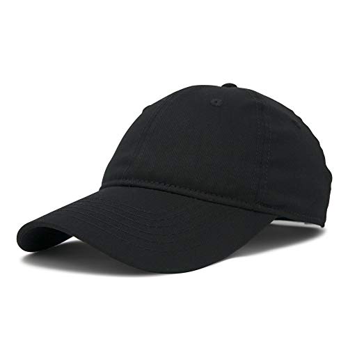 DALIX Unisex Unstructured Cotton Cap Adjustable Plain Hat in Light Blue 