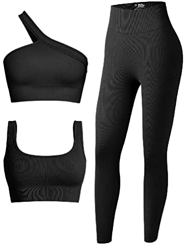 OQQ Women's 3 Piece Tank Tops Ribbed Seamless Workout Exercise Shirts Yoga  Crop Tops : : Clothing, Shoes & Accessories