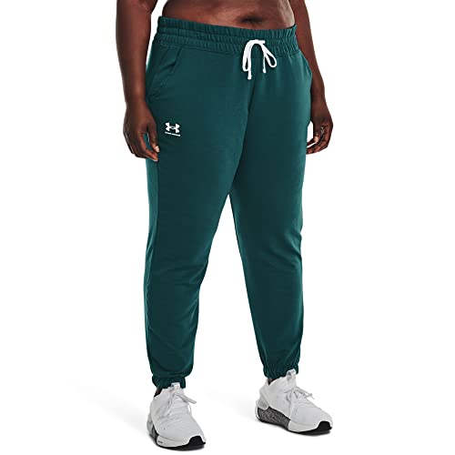 Under Armour Women's Rival Terry Jogger Sweat Pant (716) Tourmaline Teal /  / White Small