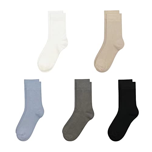 SERISIMPLE Bamboo Kids Crew Socks School Anti Odor Socks for Boys