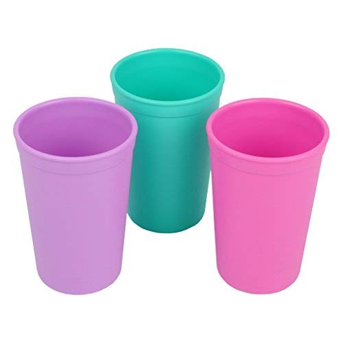 Re-Play Made in The USA 3pk Toddler Feeding No Spill Sippy Cups