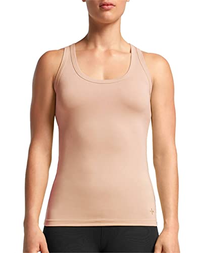 Tommie Copper Womens Core Compression Tank Top  Breathable Discreet  Activewear for Upper & Mid Body Muscle Support Large Nude