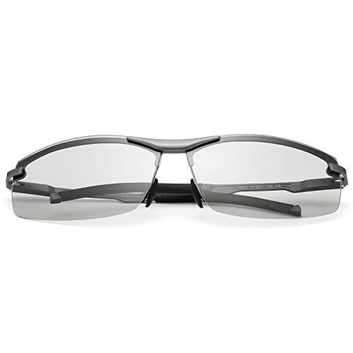 Yimi Polarized Photochromic Outdoor Sports Driving Sunglasses for Men Women AntiGlareEyewear Ultra-Light Sun Glasses