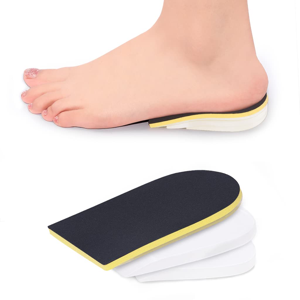 Height Increase Insole Heel Lift Inserts USA Technology 2022 Heel Pads for Leg  Length Discrepancies Achilles Tendonitis for Women and Men (W 10-13.5 / M  8.5-12 Black/Yellow) W 10-13.5 / M 8.5-12 Black/Yellow