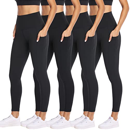 High Waisted Yoga Leggings for Women Workout Leggings with Inner Pocket,  Soft Basic Leggings for Everyday Home Workout, Sports Apparel -   Canada