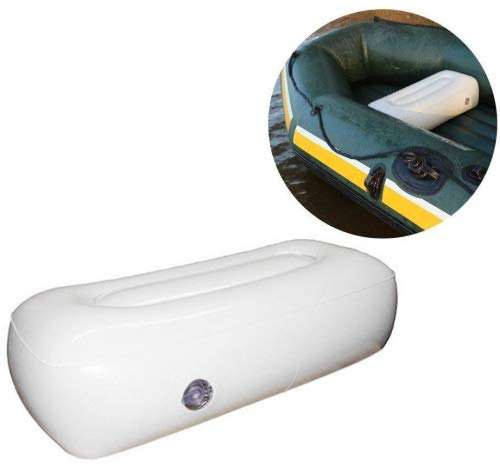 Shuohu air Cushion Inflatable Boat Camping seat Thick Big Valve Fishing Boat  Outdoor Camping Rest deflatable Foldable White