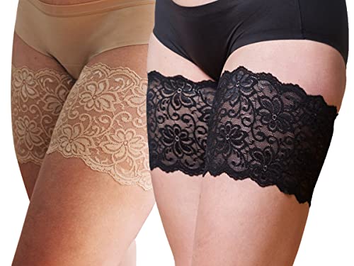 Elastic Thigh Bands, Sexy Anti-chafing Lace Thigh Band Prevent Thigh Chafing  Elastic Anti-chafing Thigh Bands