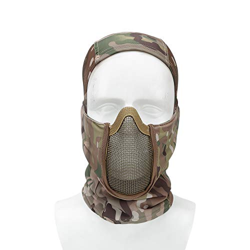 Military Tactical Ninja Hunting Balaclava Hood Helmet Liner Gear Full Face  Mask 