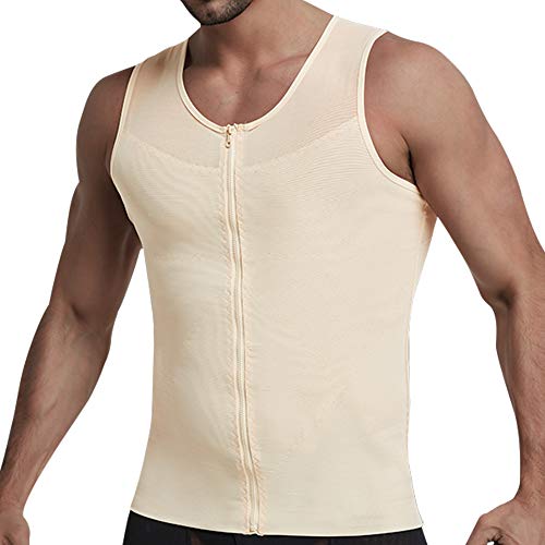 GSKS Compression Shirts for Men Body Shaper Slimming Shirts