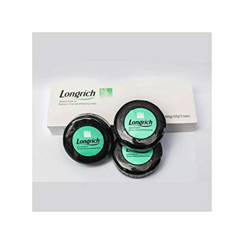 Longrich Bamboo Charcoal Soap Black Soap Brightening Soap for