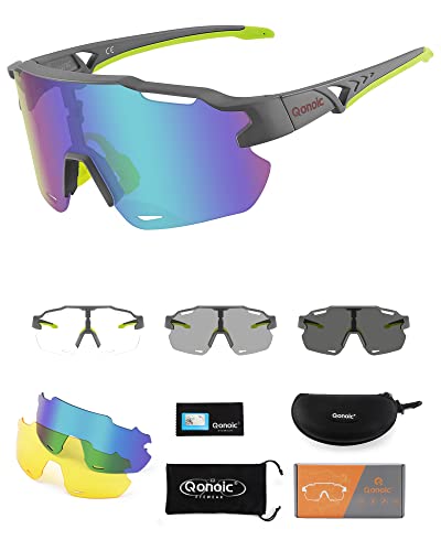 Mua Qonoic Photochromic Cycling Glasses Sunglasses for Men Women, MTB  Mountain Biking Sports Glasses, Polarized UV Protection trên  Mỹ  chính hãng 2024