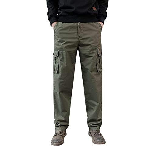 Pants for Men Modern Fit Athletic Fishing Long Pants Utility Short