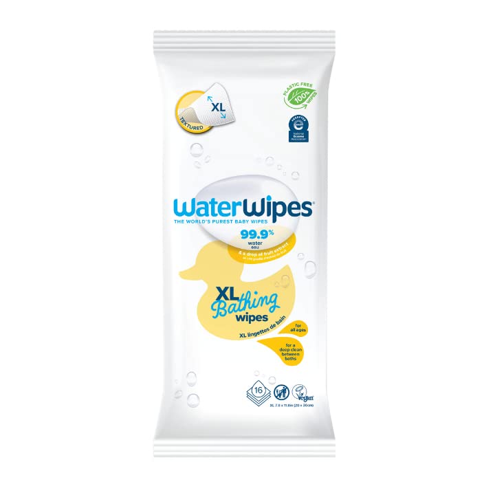  WaterWipes Plastic-Free Original Baby Wipes, 99.9% Water Based  Wipes, Unscented & Hypoallergenic for Sensitive Skin, 60 Count (Pack of  12), Packaging May Vary : Baby