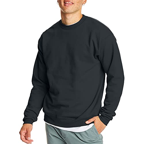 Hanes Men s EcoSmart Sweatshirt Large Black