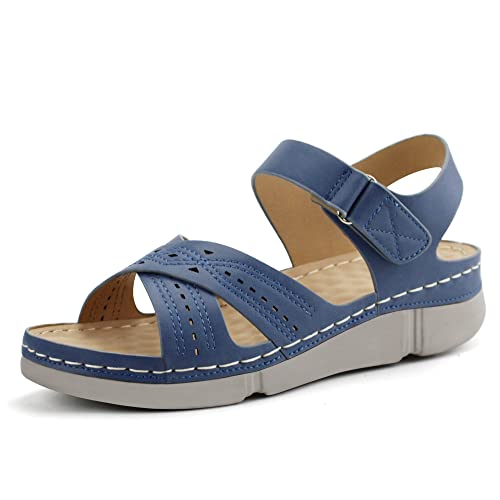 Comfort & Support - Stretch Cross Orthotic Slide Sandals, Slip On