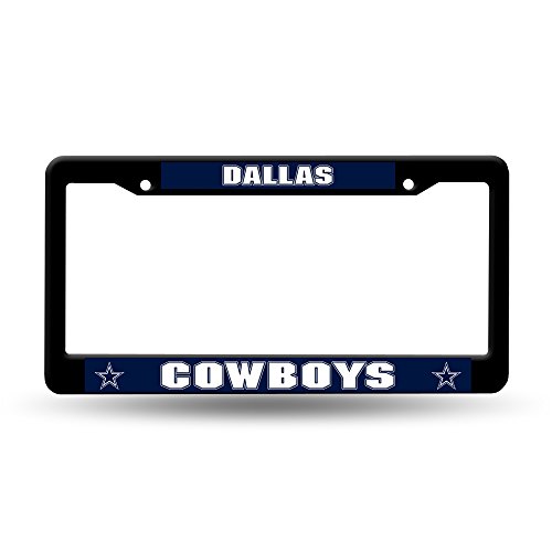 Rico Industries NFL Dallas Cowboys Standard Chrome License Plate Frame , 6  x 12.25-