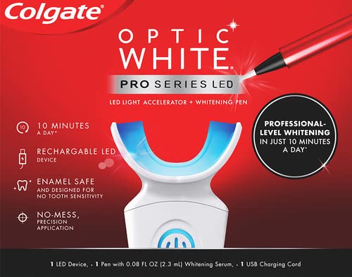 Colgate Optic White Pro Series Teeth Whitening Pen and LED Tray